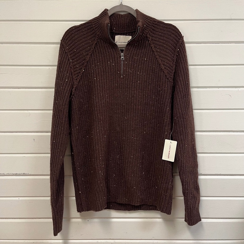 Lucky Brand Brown Knit Sweater